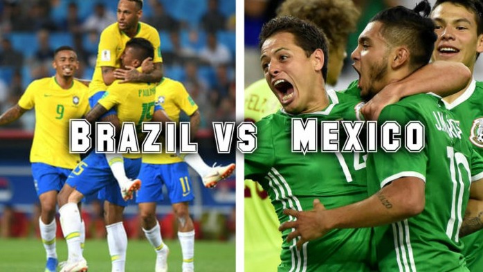 Brazil vs Mexico vòng 1/8 World Cup 2018